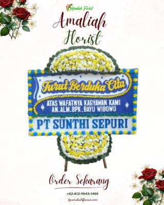 Papan Bunga Duka di Sekip Jaya
