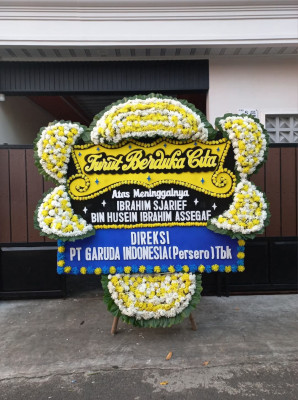 Papan Bunga Duka di Sekip Jaya