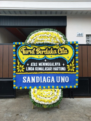 Papan Bunga Duka di Sekip Jaya